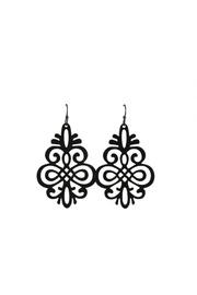  Black Filigree Earring
