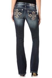  Studded-cross Midrise Bootcut