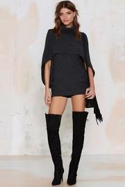  Charcoal Grey Cape Sweater