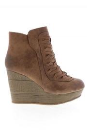  Tan Wedge Bootie