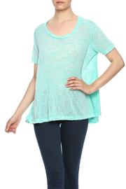  Knit Hi-lo Top