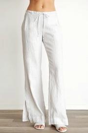  Pleated Side Slit Pant