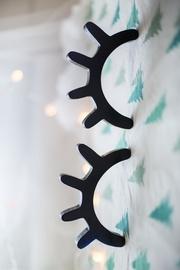  Black Wooden Eyelash Decor