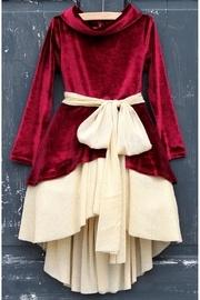  Velvet Mockneck Dress