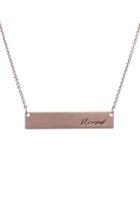  Blessed Message-bar-necklace