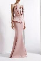  Strapless Trumpet Gown