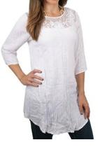  White Crushed Tunic