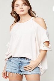  Distressed Oversized Top