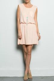  Peach Mini Dress