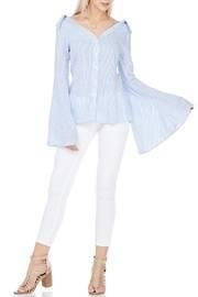  Bell Sleeve Button Up Top