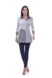  Stripe Flare Tunic