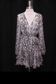  Tie-belted Ruffle Dress