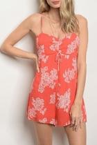  Coral Ivory Romper