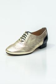  Metallic Gold Brogue