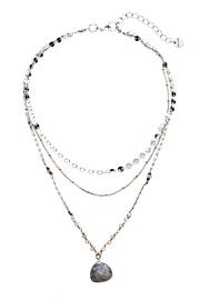  Layered Labradorite Necklace