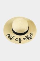  Embroidered Straw Hat