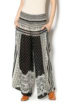  Printed Wide Leg Pant