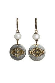  Filigree Medallion Earrings