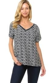  V-neck Abstract Top