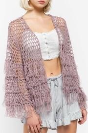  Looped Fringe Cardigan