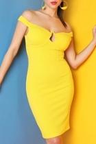  Yellow Looped Dress