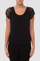 Slitted Sleeve Top