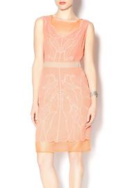  Coral Embroidered Dress