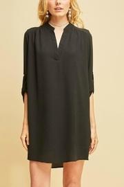  V-neck Shirt Dress