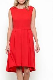  Scallop Neckline Dress