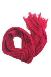  Red Knit Scarf