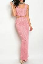  Sloane Coral Maxi Dress