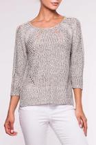  Silver Tweed Sweater