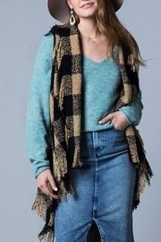  Plaid Fray Vest