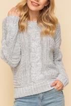  Twisted Cable Sweater