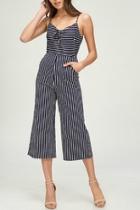  Stripe Midi Jumpsuit