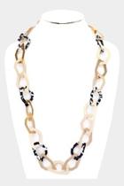  Geometric Link Necklace
