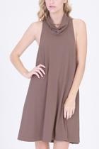  Taupe Backless Dress