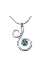  Fiddlehead Sterling Pendant