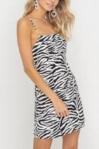 Zebra-print Mini Dress
