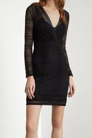  V-neck Long Sleeve Knit Dress