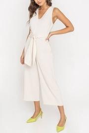  Cropped Waist-tie Jumpsuit