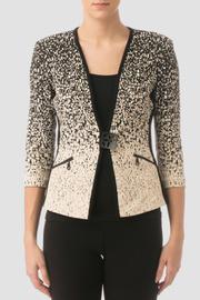  Toggle Button Textured Blazer W Zip Pockets
