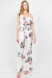  One-shoulder Floral Jumpsuit
