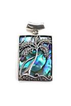  Abalone Palm Tree Pendant