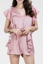  Pink Satin Romper