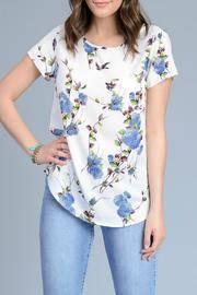  Ivory Printed Blouse