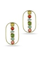 Color Stone Earrings