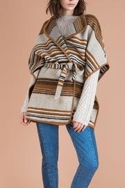  Striped Wool Coat