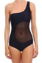  Black Mesh Swimsuit