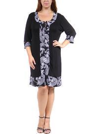  Trimmed Shift Dress
